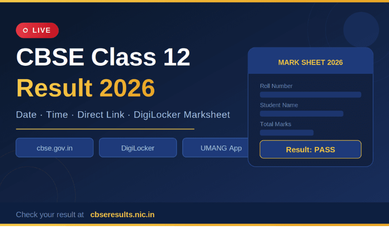 CBSE Class 12th Result 2026 LIVE: Official Update, Breaking News, Scorecard Download Link, High Scorers Trend Revealed