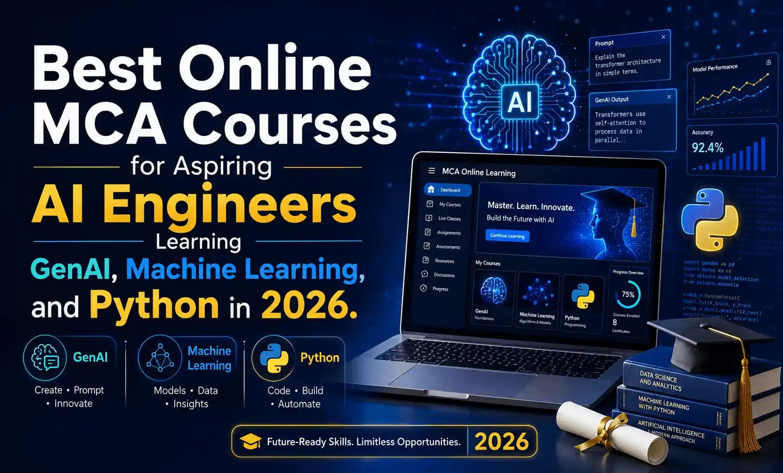 Best Online MCA Courses for Aspiring AI Engineers Learning GenAI, Machine Learning, and Python in 2026