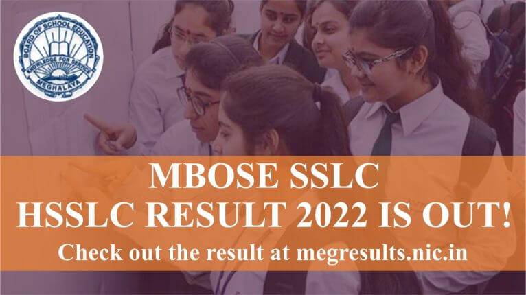 MBOSE SSLC, HSSLC Result 2022 is out! Check out the result at megresults.nic.in