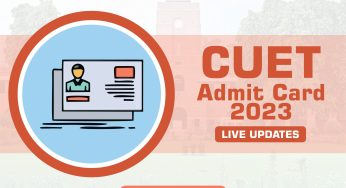 CUET Admit Card 2023 Live Updates: NTA to Release Hall Tickets Soon