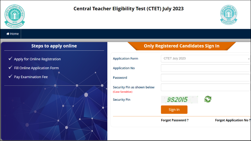 CTET 2023 July Session Admit Card